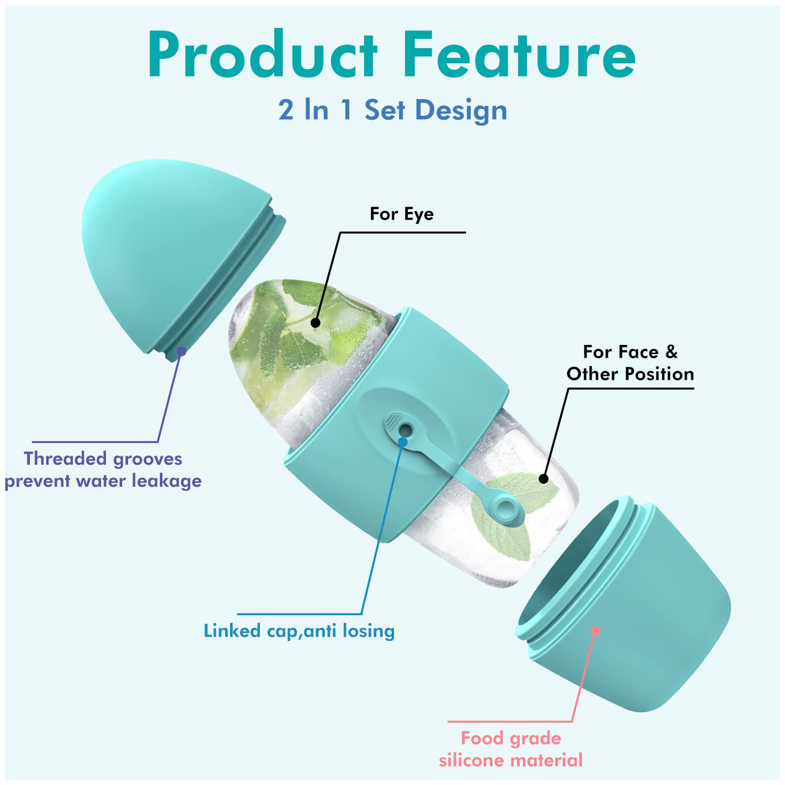 Aura Rituals CryoGlow™ Silicone Ice Face Roller